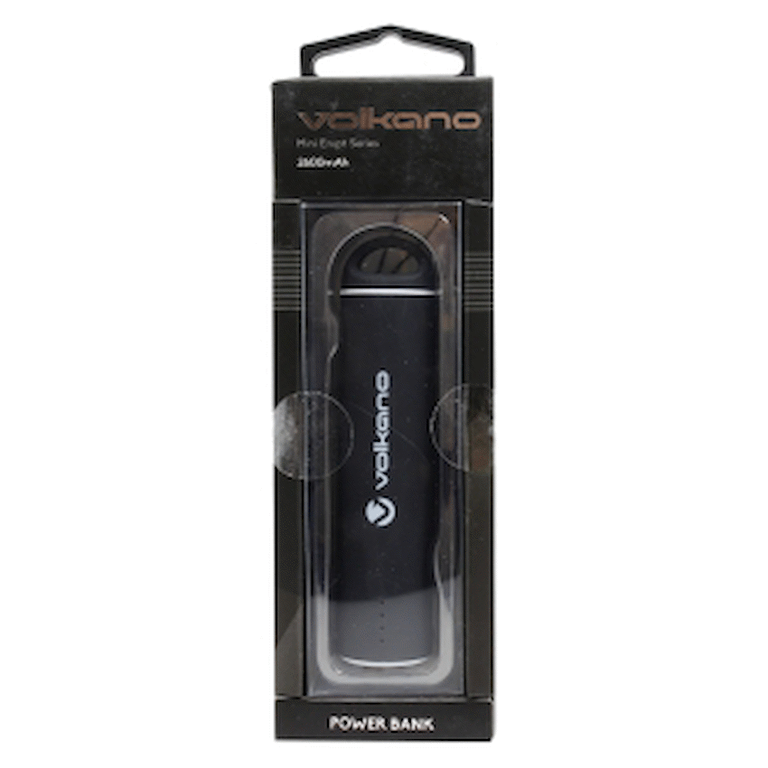 Volkano Mini Erupt Powerbank 2600 mAh BLACK