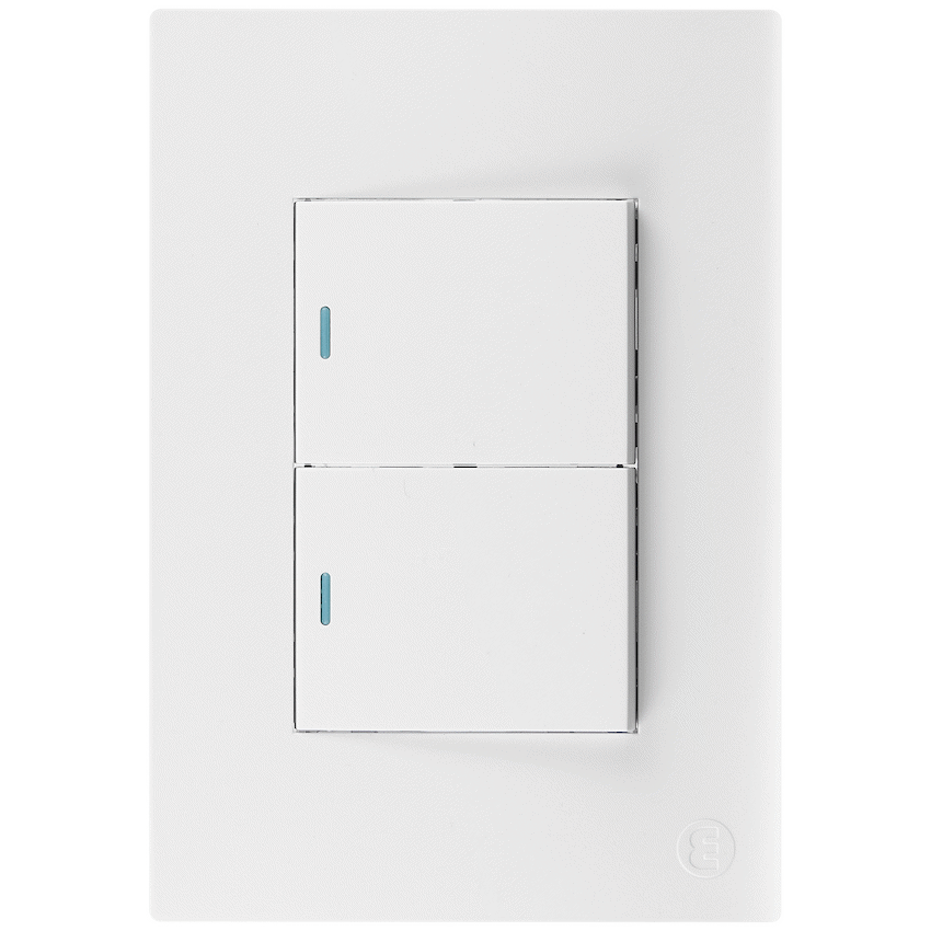 Ellies 2 Lever 1 Way Switch 2x4 (60mmx100mm) -WT