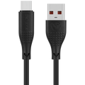 Volkano Nova Series USB A to USB C 100W 1.2m TPE cable- Black