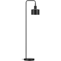 Switched Mira Series Metal Floor Lamp - Black