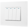 Ellies 4 Lever 1 Way Switch 2x4 (60mmx100mm) -WT