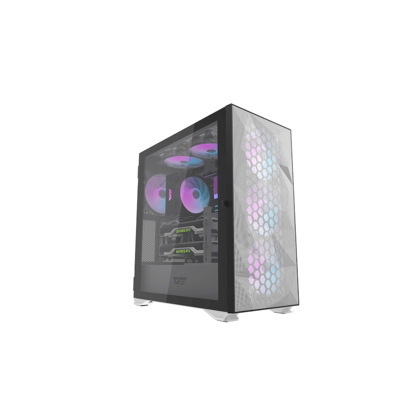 darklFlash E-ATX Computer Case  DLX21 Mesh - White