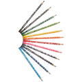 Spiderman 12 Colour Pencils Triangular Multi