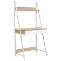 Everfurn Belle Desk with Large Drawer and Storage Shelf