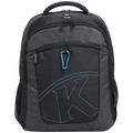 Kingsons 15.6"" black laptop backpack with key chain