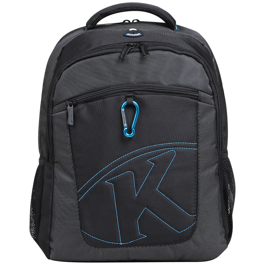 Kingsons 15.6"" black laptop backpack with key chain