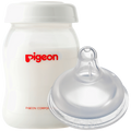 PIGEON SOFTOUCH MILK STORAGE BOTTLE 160ML +SOFTOUCH NIPPLE (SS)
