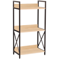 Everfurn Scandanavian Bookcase Medium with Steel Frame
