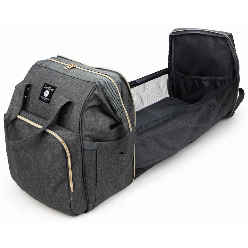 Totes Babe Alma Convertible Diaper Backpack - Dark Grey