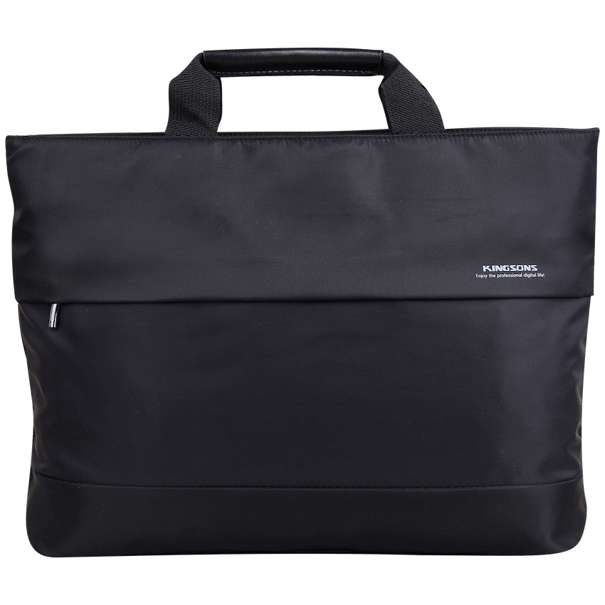 Kingsons 9.7"" black shoulder laptop bag - Elite orange series