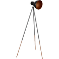 Switched Alora Series Metal Floor Lamp - Black