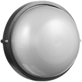 Ellies Illume Series - AC Round Bulkhead - Aluminium + Glass - E27 Base -BK