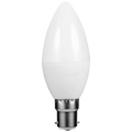 Switched 5w Candle LED Light Bulb B22 - Cool White