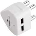 Volkano Current Plus Series 3 Pin Plug Dual USB Charger 4.2a - White