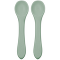 Echo Baby Silicone Feeding Spoons 2-Pack - Sage