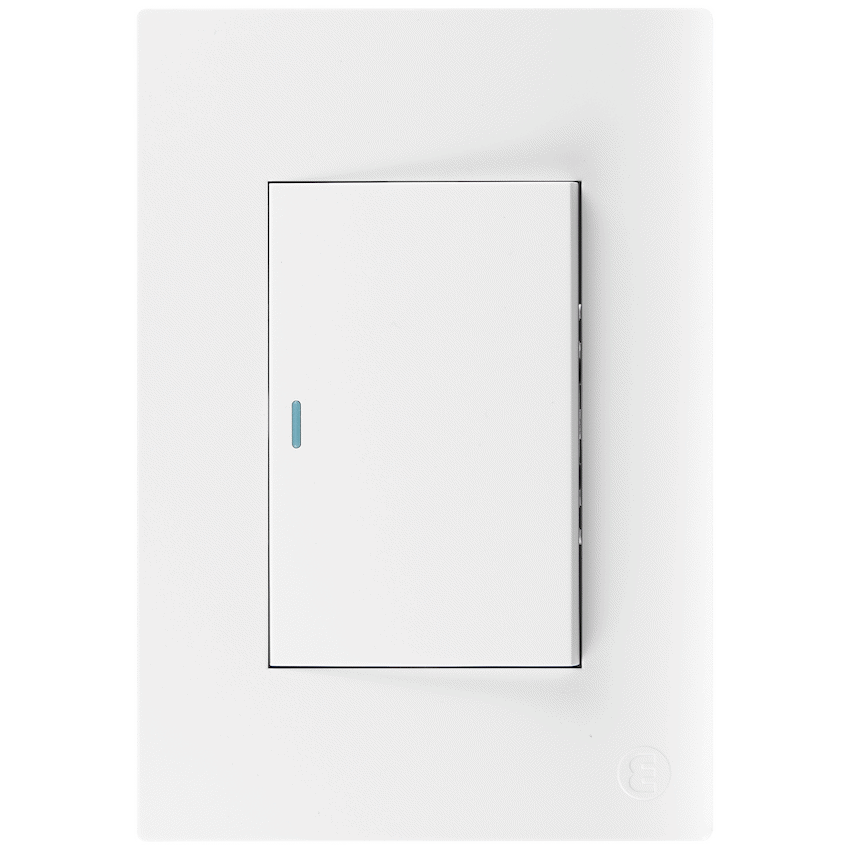 Ellies 1 Lever 1 Way Switch 2x4 (60mmx100mm) -WT