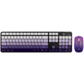 Volkano Prism Series Bluetooth Wireless Keyboard and Mouse - Purple