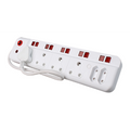 Ellies 6 Way  Multiplug With Illuminated Switches