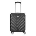 Travelwize Terra ABS 67cm 4-Wheel Spinner Luggage - Black