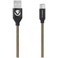 Volkano Weave Series Fabric Braided Micro USB Cable 1.2m - Army Green