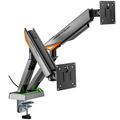 Volkano Gaming Void Series- Dual Arm Full Motion Monitor mount - RGB - GR