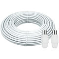 Volkano 20M Coax TV Cable and Volkano 1X Male 1X Female Coax Plugs