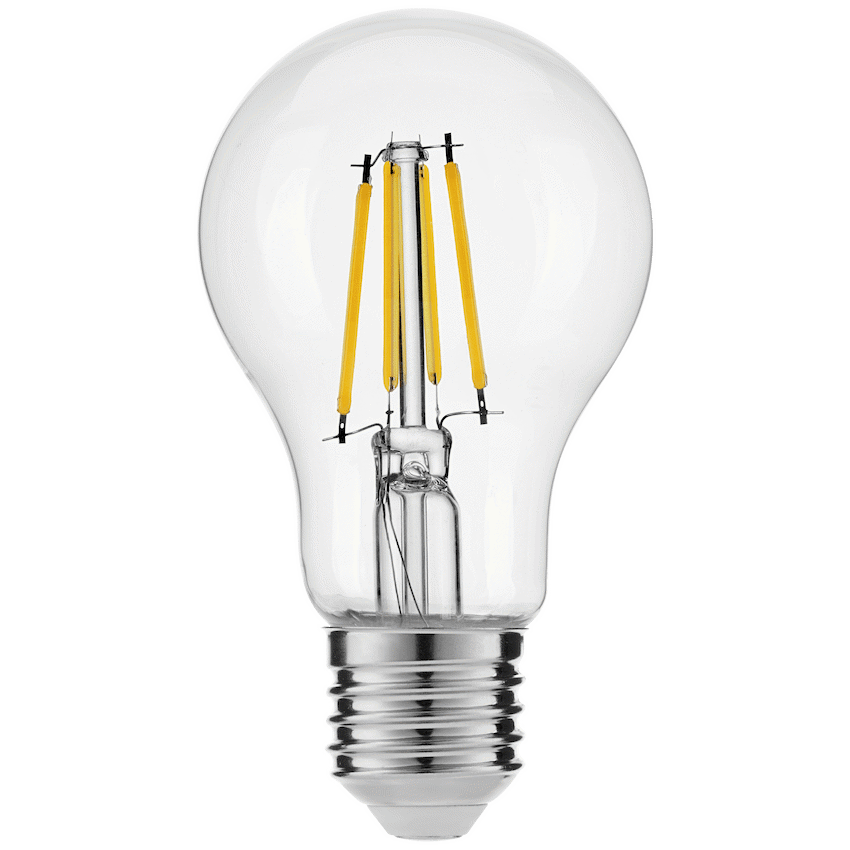 Ellies 4W A60 Clear LED Filament Bulb - E27 - CW