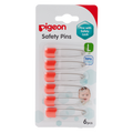 Pigeon Safety Pin (L) 6 Pcs/Card