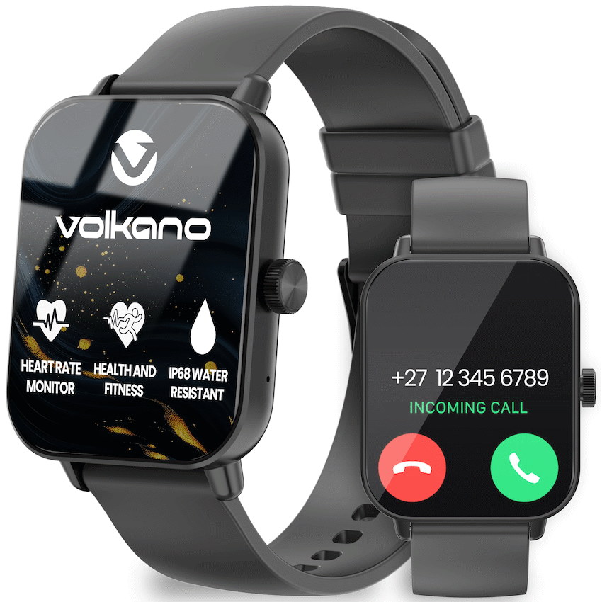 Volkano Chroma Series Smartwatch with Dark Grey Strap