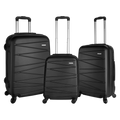 Destinations Capri series 3 Piece Trolley Luggage Set - dark grey
