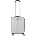Travelwize Terra ABS 55cm 4-Wheels Spinner Luggage Silver