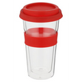 Snappy Thermal Glass Tumbler 400ml Red ( Order in Qty of 6)