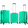 Travelwize Astra ABS 4-Wheels Spinner 3Pc Luggage Set Jade