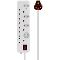 Ellies 8-Way High Surge Multiplug 0.5m