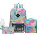 Quest 4-Piece Backpack Set Rainbow Swirl Sky