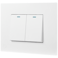 Ellies 2 Lever 2 Way Switch 2x4 (60mmx100mm) -WT