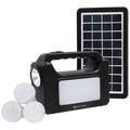 SWITCHED Power Station, Rechargeable, USB Phone Charging with Solar Panel  - Black