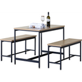 Everfurn Gwen Dining Set - Oak