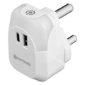 Switched Halo Fast Charge Power Adaptor, USB and Type-C Ports, Output 20w - Soft Touch Night Light