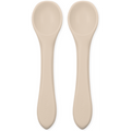 Echo Baby Silicone Feeding Spoons 2-Pack - Ivory