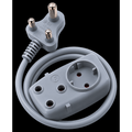 Ellies 2 way Light Duty Schuko Extension lead - 1.5M - GR