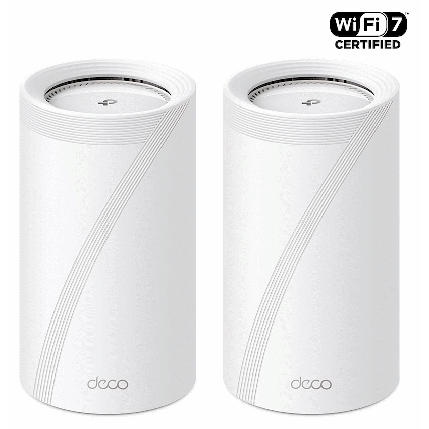 TP-Link Deco BE85 (2-Pack) BE19000 Tri-Band Whole Home Mesh Wi-Fi 7 System