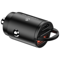 Volkano Obscurix Series 30w PD Dual USB-A and USB-C Ultra Small Car Charger