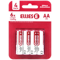 Ellies Ultra Series - Alkaline Batteries AA 4 Pack - WT