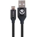Volkano Weave Series Fabric Braided Micro USB Cable 1.2m - Black