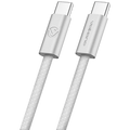Volkano Weave Series 60w USB C to USB C 1.2m-White