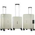 Travelwize Clipper PP 3Pc 4-Wheel Spinner Luggage Set Beige