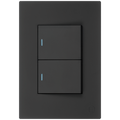 Ellies 2 Lever 2 Way Switch 2x4 (60mmx100mm) -BK