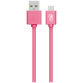 Pro Bass Power Series Boxed Round Micro USB Cable - Pink