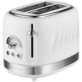 Boden Stark 2-Slice Stainless Steel Toaster - White